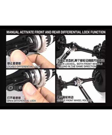 CRAWLER YIKONG 41015A BLEU 1/10 4WD 2,4Ghz RTR YK41015A