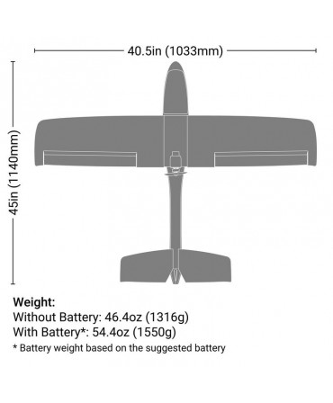 HobbyZone AeroScout S 2 1095MM RTF BASIC avec SAFE HBZ380001