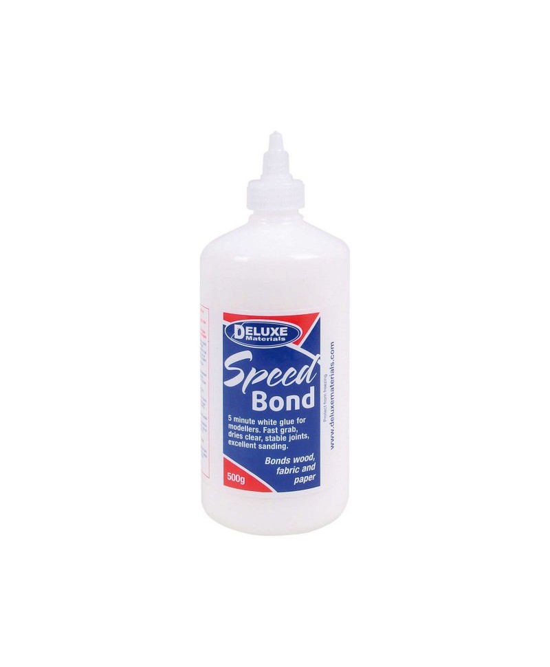 Colle BLANCHE 5 minutes pour bois PVA 500 g DELUXE SPEEDBOND AD11