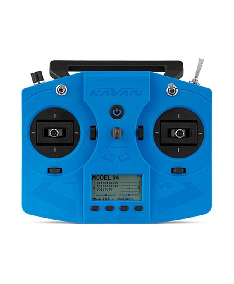 Radiocommande KAVAN V5 ACCESS/ACCST bleu 2,4Ghz et récepteur R6L MODE2 KAV16.1009