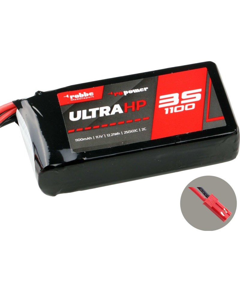 Batterie RO-POWER ULTRA HP LiPo 3S 11,1V 1100mAh 25C JST Robbe Modellsport 7403