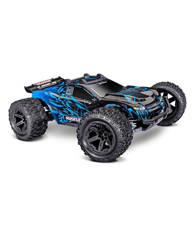 RUSTLER HD 1/10 4WD 2,4Ghz RTR VX3 BRUSHLESS ID TSM TRAXXAS 67464-4-BLUE