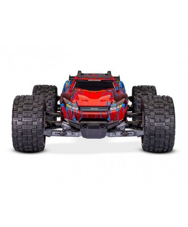 RUSTLER HD ROUGE 4WD VX3, VITESSE 80KM/H (COMBO MODELISME SHOP) - TRAXXAS TRX67464-4-RED-2970G-3S