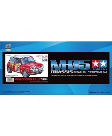TAMIYA MINI COOPER RALLY 1994 MONTE-CARLO M-05 1/10 2WD A CONSTRUIRE 58483