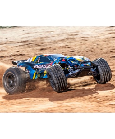 RUSTLER HD 1/10 2WD 2,4Ghz RTR VX3 BRUSHLESS ID TSM TRAXXAS 37454-4-YLW