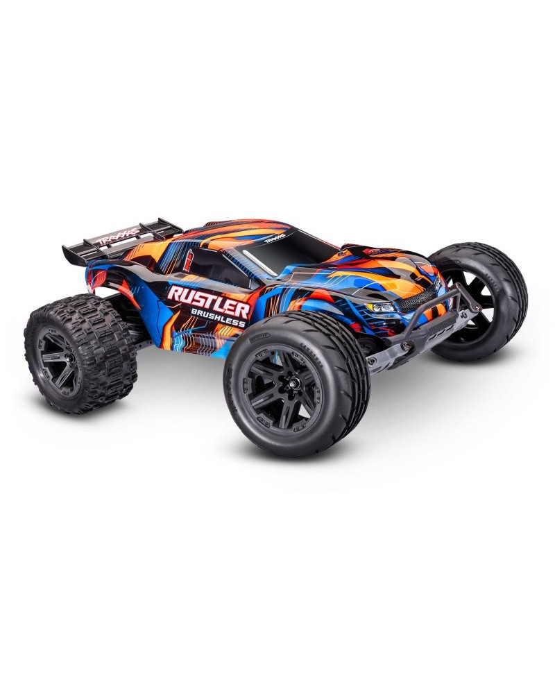 RUSTLER HD 1/10 2WD 2,4Ghz RTR VX3 BRUSHLESS ID TSM TRAXXAS 37454-4-ORNG