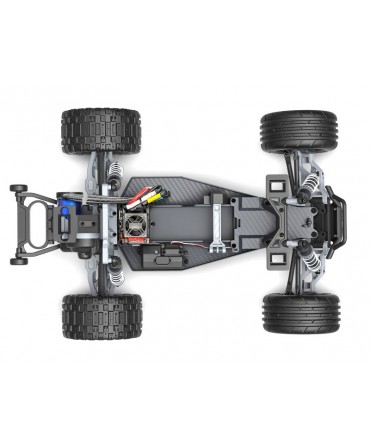 RUSTLER HD ROUGE 2WD VX3, VITESSE 96KM/H (COMBO MODELISME SHOP) - TRAXXAS TRX37454-4-RED-2970G-3S