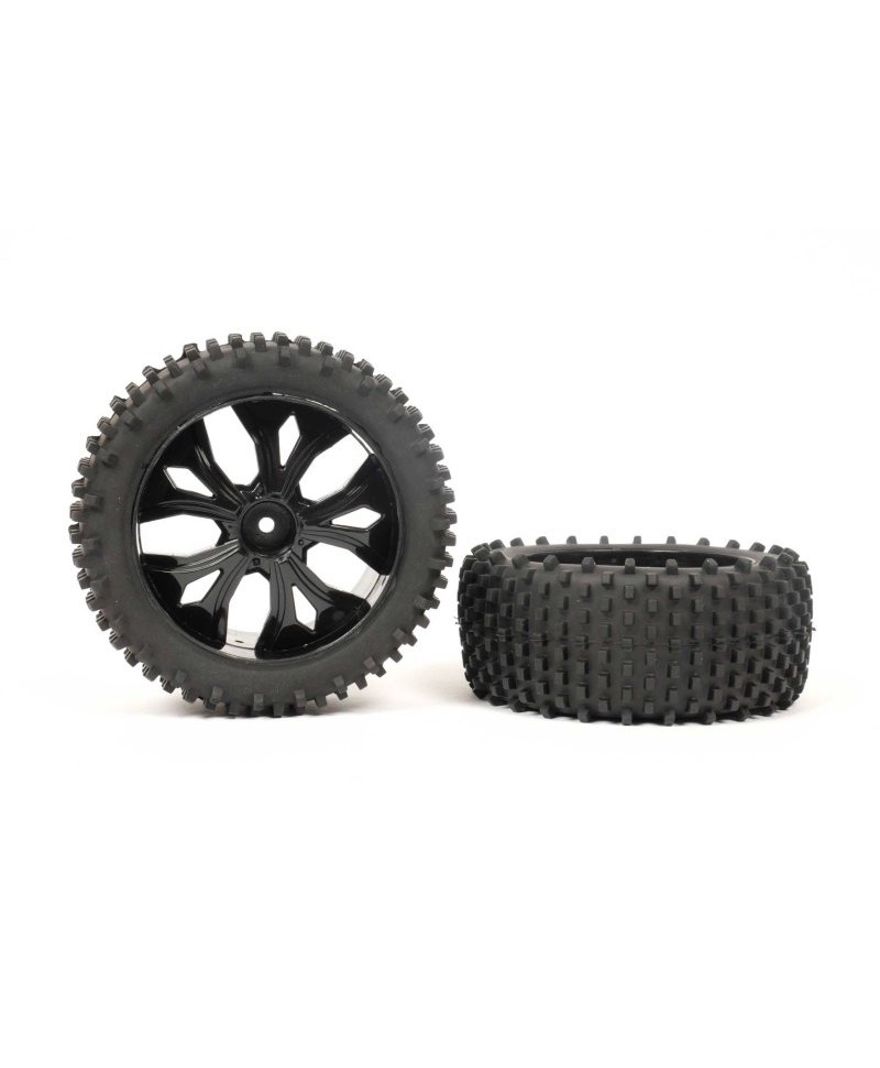 Roues à picots noires AV/AR (2pcs) T2M T4910/2A