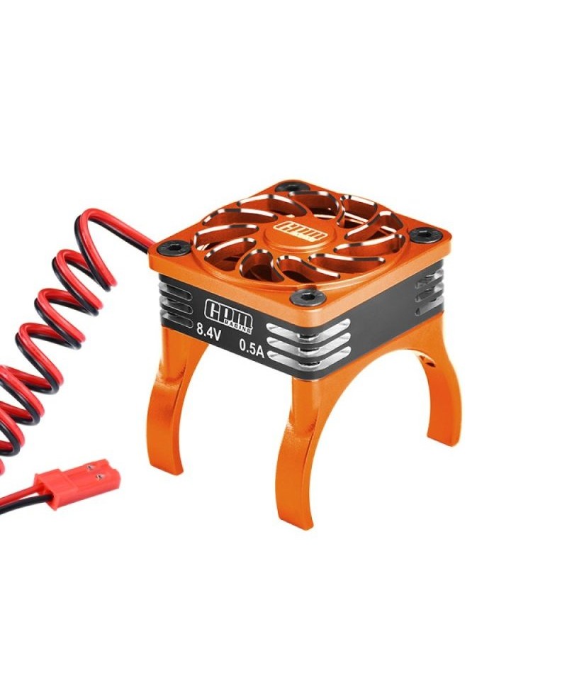 Ventilateur orange alliage 6061 20 000 tr/min moteur 36 mm pour TRAXXAS MINI MAXX, MINI XRT, SLASH, JATO 4x4 XRTM018FANV1-OR