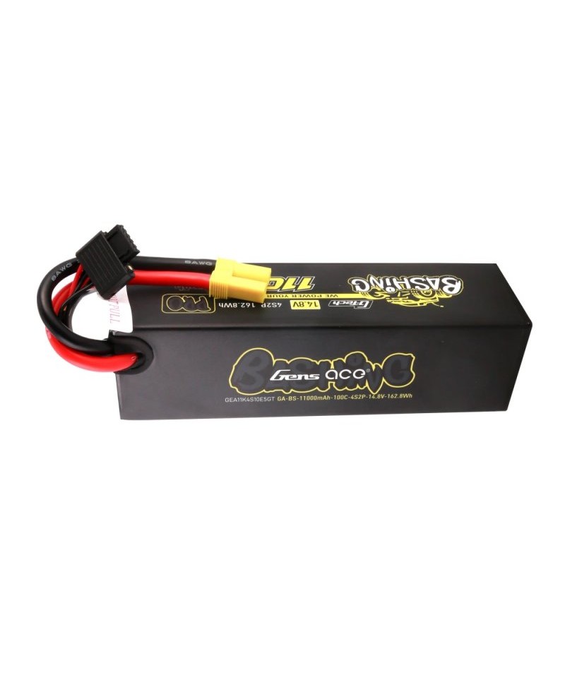 GENS ACE Bashing batterie LiPo 4S 14,8V 11000mAh 100C HARD CASE pour voiture GEA11K4S10E5GT