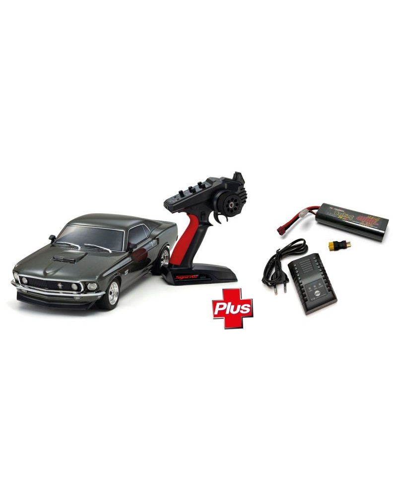 KYOSHO FAZER FZ02(L) FORD MUSTANG BOSS 429 BLACK 1969 1/10 FULL SET 34437T1-FS