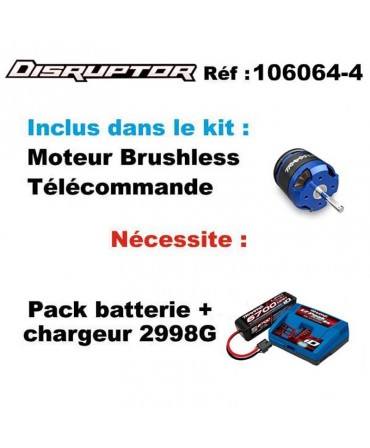 DISRUPTOR OFFSHORE REDRESSEMENT AUTOMATIQUE TQ TRAXXAS 106064-4-BLUE