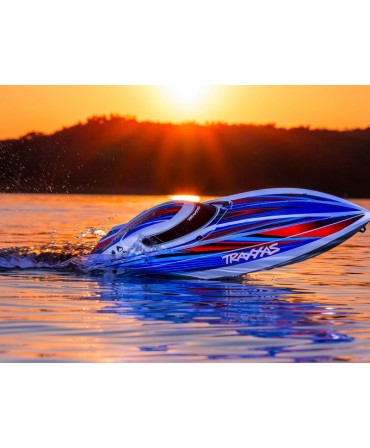 DISRUPTOR OFFSHORE REDRESSEMENT AUTOMATIQUE TQ TRAXXAS 106064-4-BLUE