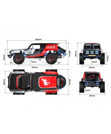 CRAWLER HYPER GO H8P FORD BRONCO BAJA 1000 1/8 4WD 2,4Ghz RTR