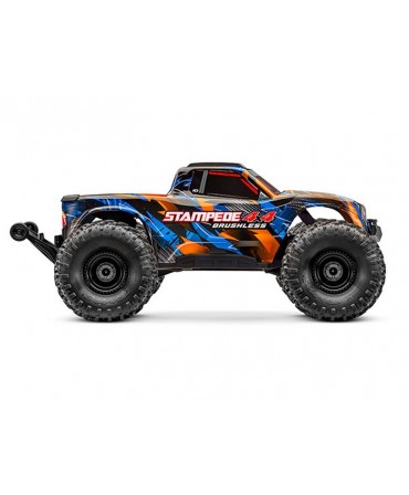 STAMPEDE HD ORANGE 4WD VX3, VITESSE 80KM/H (COMBO MODELISME SHOP) - TRAXXAS TRX67454-4-ORNG-2970G-3S