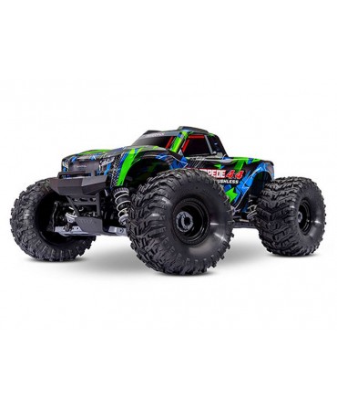 STAMPEDE HD VERT 4WD VX3, VITESSE 80KM/H (COMBO MODELISME SHOP) - TRAXXAS TRX67454-4-GRN-2970G-3S