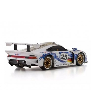 KYOSHO AUTOSCALE PORSCHE 911 GT1 1996 MOBIL1 No.25 (W-RM) MZP261ML