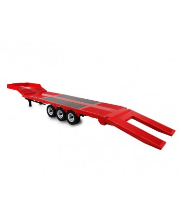 TRACTEUR ROUTIER SCANIA 770 S + SEMI-REMORQUE PLATEAU 1/18 6X4 2,4Ghz RTR ROUGE 22775