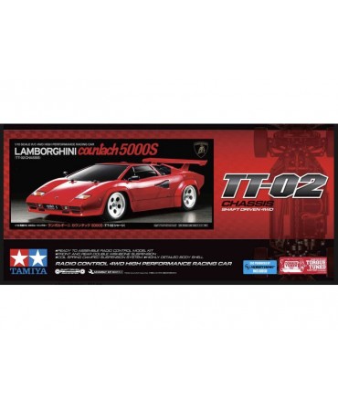 TAMIYA LAMBORGHINI COUNTACH 5000S KIT TT-02 47527