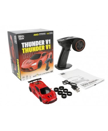 Mini Racer THUNDER V1 ROUGE 1/40 4WD RTR MD12121