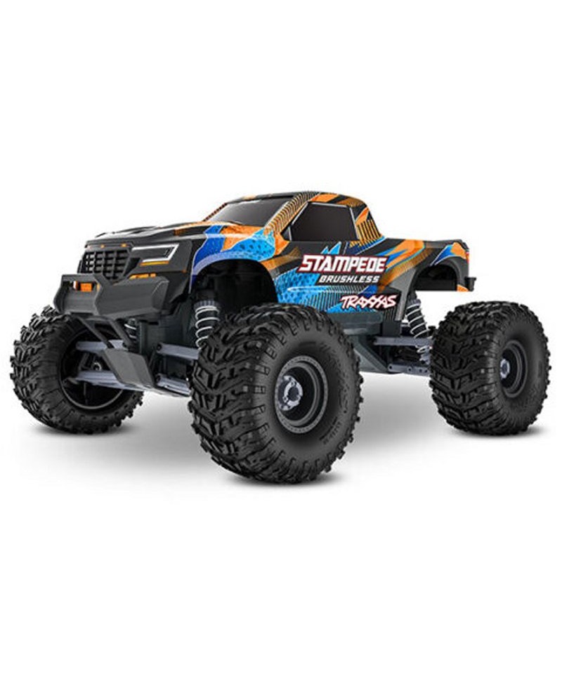 STAMPEDE HD 1/10 2WD 2,4Ghz RTR VX3 BRUSHLESS ID TSM TRAXXAS 136454-4-ORNG