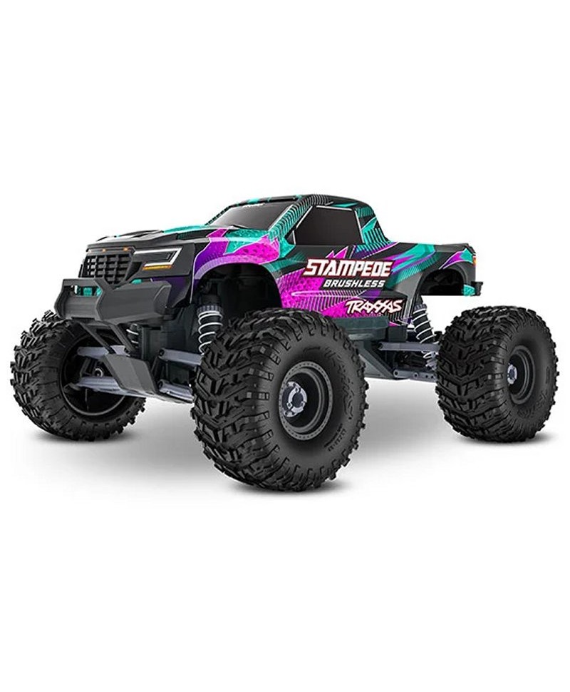 STAMPEDE HD 1/10 2WD 2,4Ghz RTR VX3 BRUSHLESS ID TSM TRAXXAS 136454-4-PINK