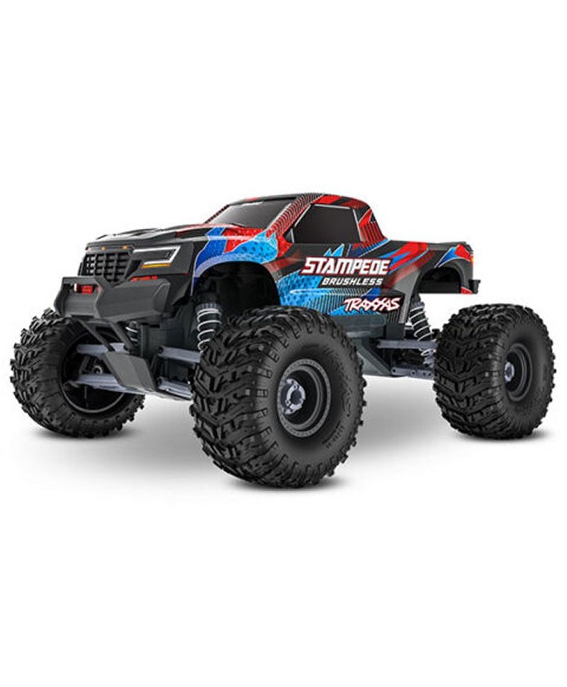 STAMPEDE HD 1/10 2WD 2,4Ghz RTR VX3 BRUSHLESS ID TSM TRAXXAS 136454-4-RED