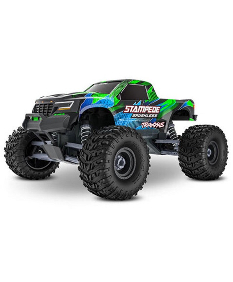 STAMPEDE HD 1/10 2WD 2,4Ghz RTR VX3 BRUSHLESS ID TSM TRAXXAS 136454-4-GRN