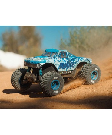 ARRMA Monster truck QUAKE 4S DSC 1/8 4WD BLEU ARA4437T2