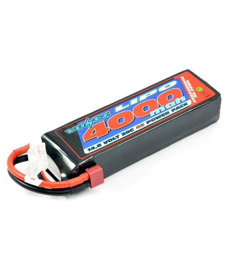Batterie LiPo 4S 14,8V 4000mAh 30C VOLTZ