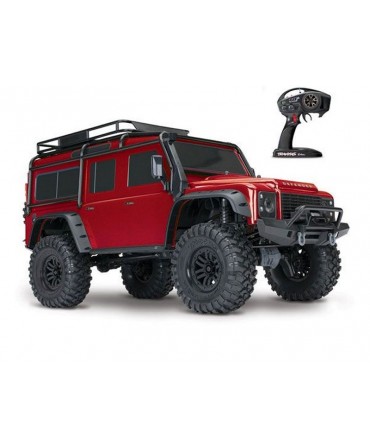 TRX-4 LAND ROVER DEFENDER ROUGE 1/10 4WD WIRELESS ID TRAXXAS 82056-4-RED