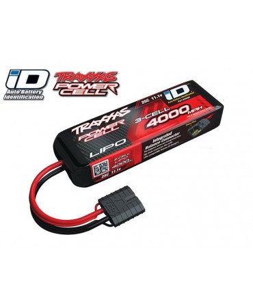 Batterie LiPo 3S 11,1V 4000mAh 25C ID pour voiture TRAXXAS 2849X