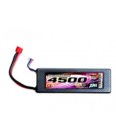 Batterie LiPo 2S 7,4V 4500mah 25C HARD CASE T2M pour voiture