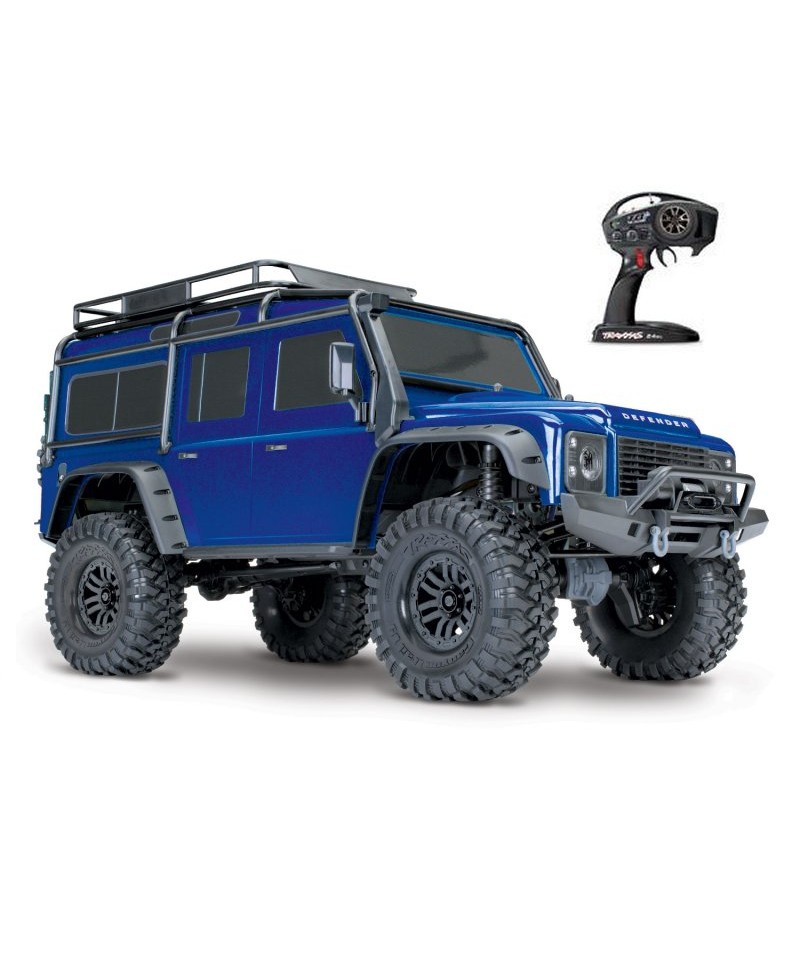 TRX-4 LAND ROVER DEFENDER BLEU 1/10 4WD WIRELESS ID TRAXXAS 82056-4-BLUE