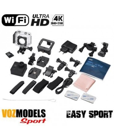 Caméra sport Ultra HD 4K WiFi étanche VOZMODELS Easy Sport 4K 32GB