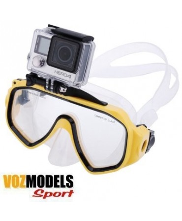 Masque de plongée pour caméras GoPro et VOZMODELS