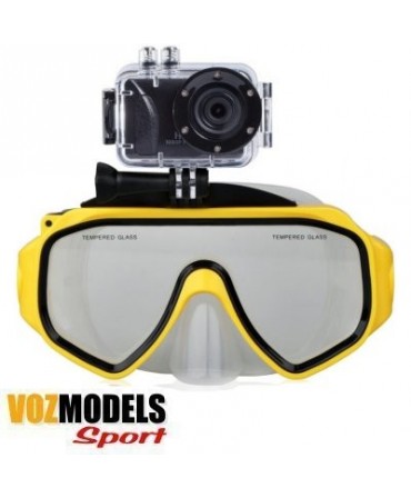 Masque de plongée pour caméras GoPro et VOZMODELS