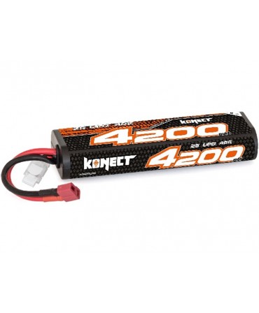 Batterie LiPo 2S 7,4V 4200mAh 40C HARD CASE KONECT pour voiture