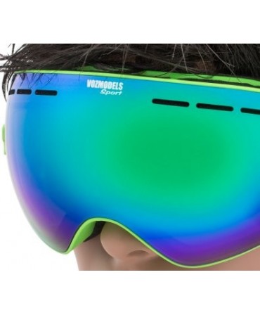 Lunettes masque de ski VOZMODELS Green Edition 