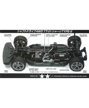 Porsche 911 GT3 Cup TT01E 1/10 4WD A CONSTRUIRE