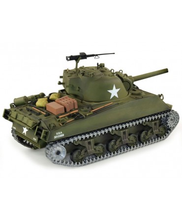 CHAR SHERMAN M4A3 AMERICAIN RC 1/16 COMPLET (BRUIT / FUMEE) 2,4Ghz