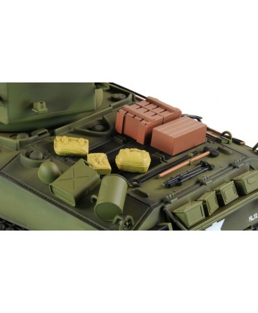 CHAR SHERMAN M4A3 AMERICAIN RC 1/16 COMPLET (BRUIT / FUMEE) 2,4Ghz