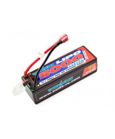 Batterie LiPo 3S 11,1V 5000mAh 50C HARD CASE VOLTZ POUR VOITURE