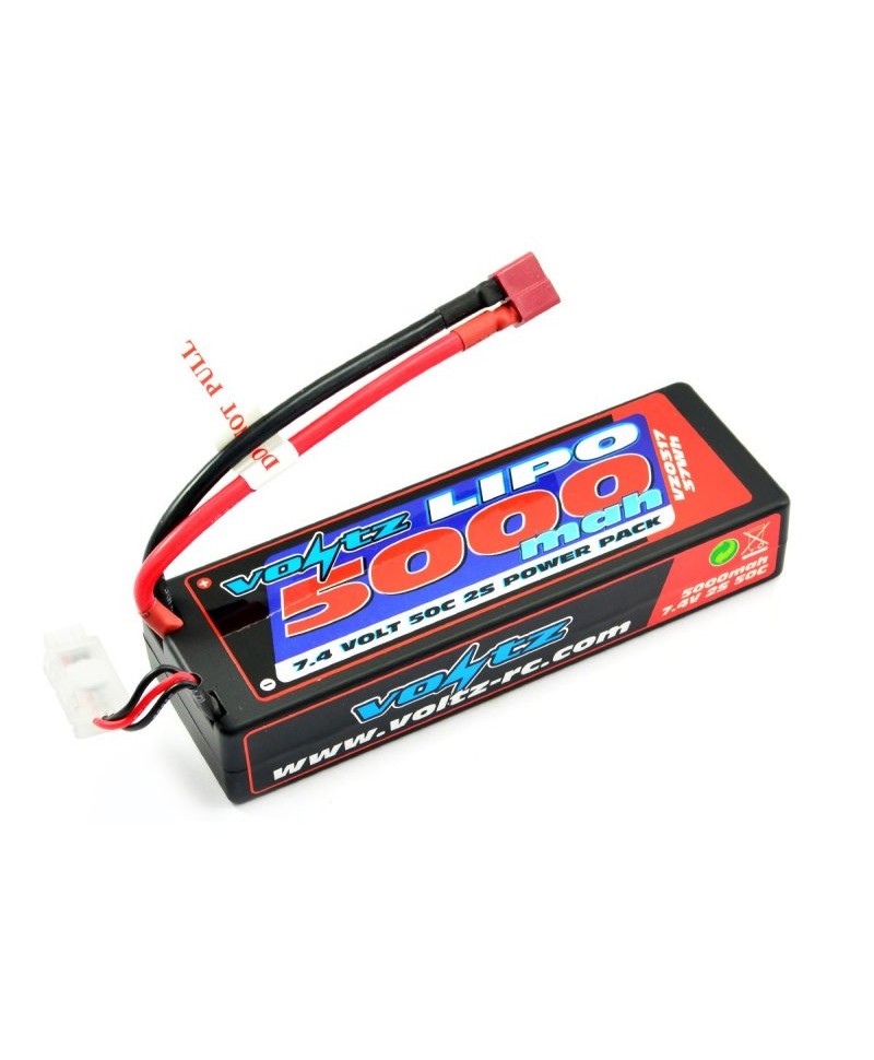 Batterie LiPo 2S 7,4V 5000mAh 50C HARD CASE VOLTZ pour voiture