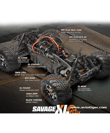 SAVAGE XL FLUX GTXL-1HPI Racing 1/8 2,4Ghz RTR BRUSHLESS