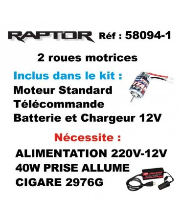 FORD RAPTOR F-150 1/10 2WD TQ 2,4Ghz BRUSHED ID TRAXXAS 58094-1-FOX