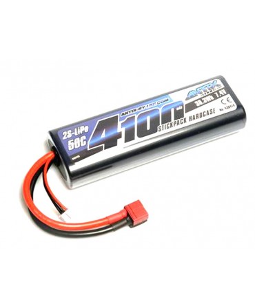 Batterie LiPo 2S 7,4V 4100mAh 50C HARD CASE pour voiture
