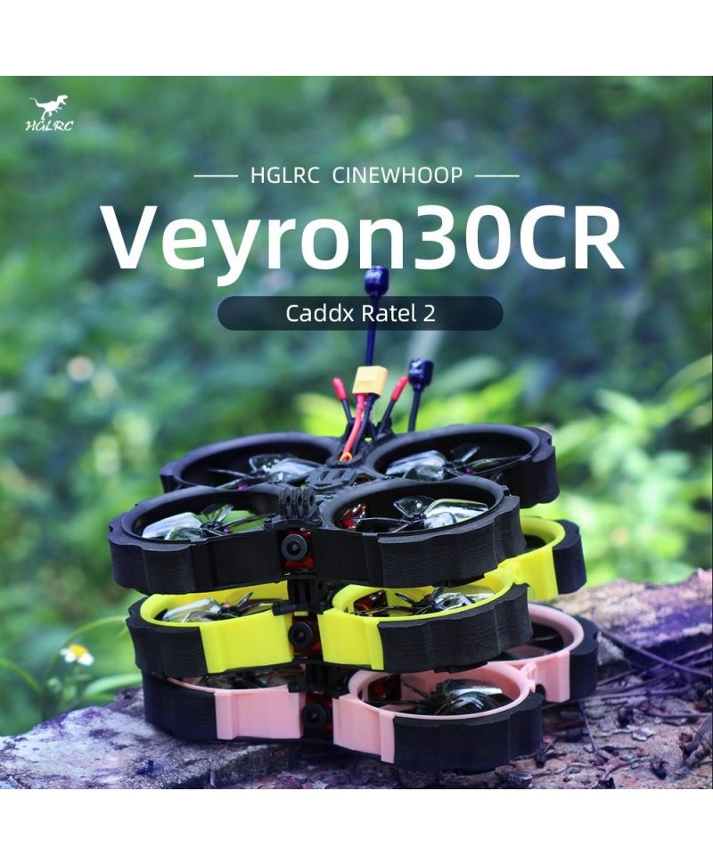 HGLRC VEYRON30CR 3 pouces 140mm 6S FrSky R-XSR CADDX Ratel 2 Analog BNF