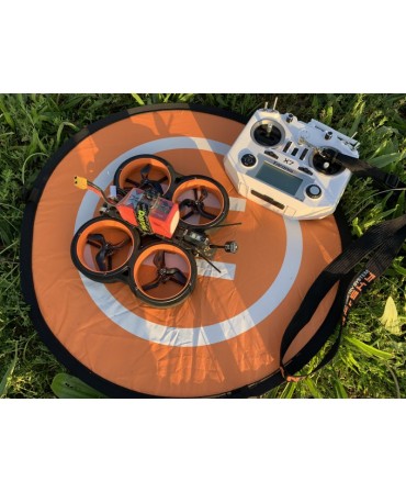 Tapis d'atterrissage pliable pour drone orange-bleu 55CM