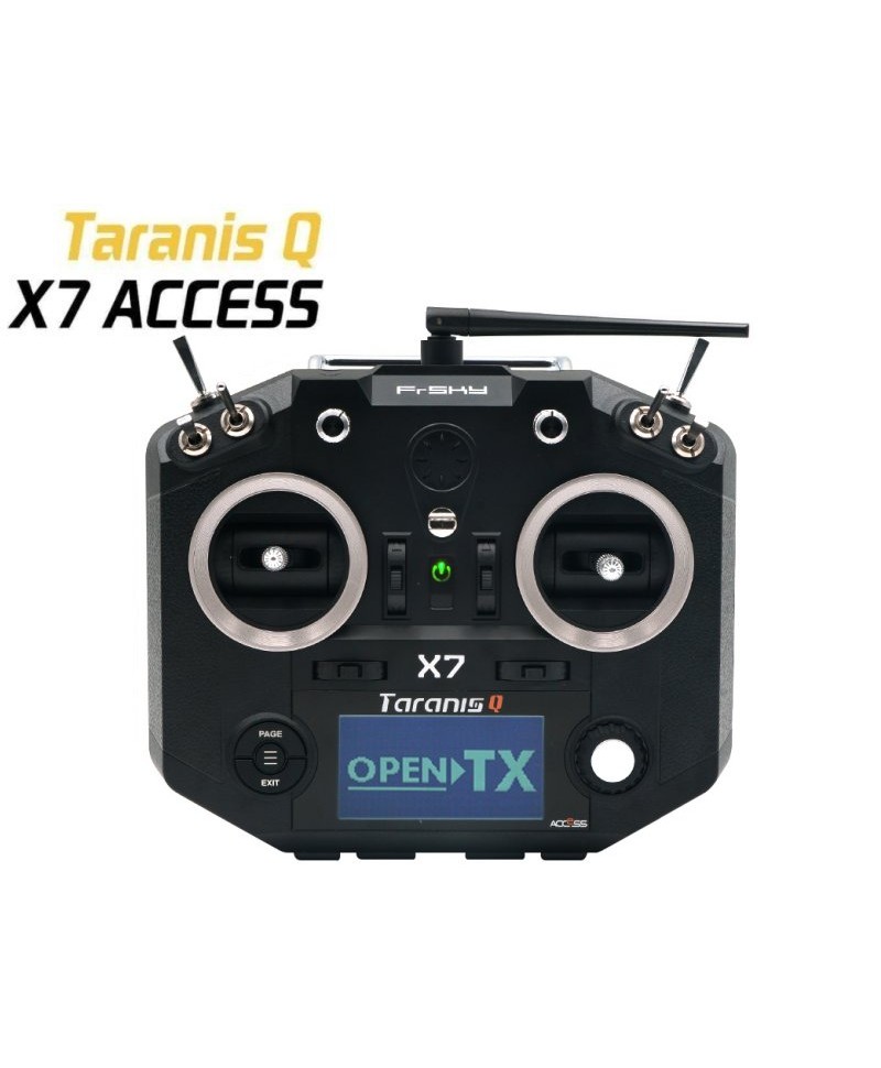 Radiocommande FrSky Taranis Q X7 ACCESS noire 2,4Ghz MODE2 VERSION EU LBT